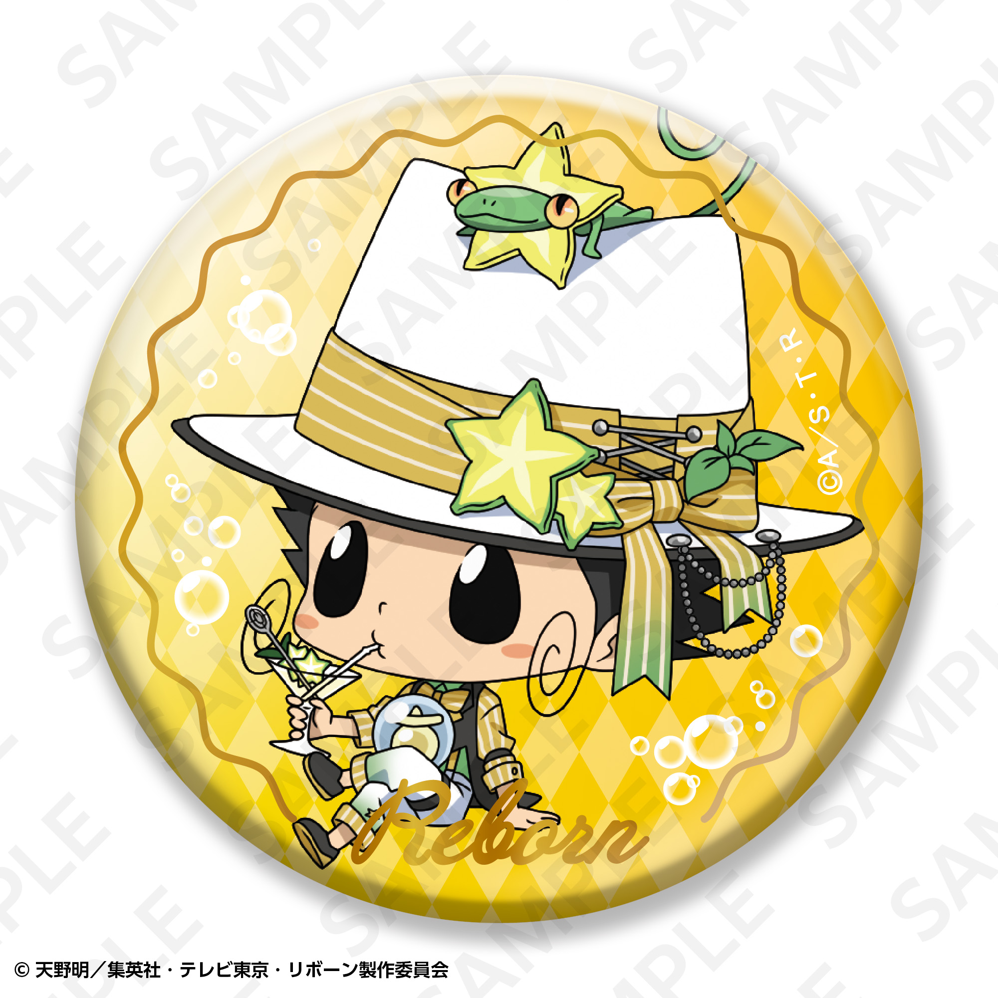 トレーディング描き下ろし箔押し缶バッジセット フルーツモクテル