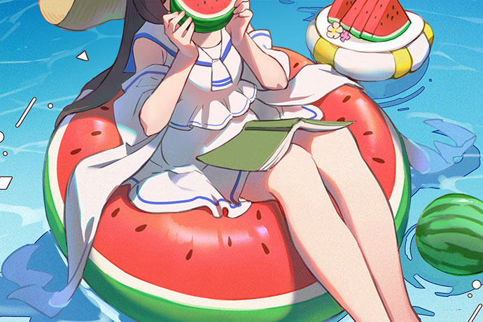 Cygames Calendar】2022年8月：テーマ「スイカ」 | Cygames Magazine