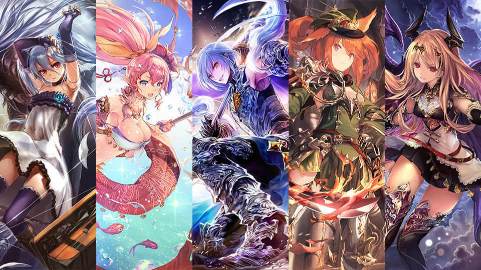祝！9周年 サイゲームス初タイトル『神撃のバハムート』のキャラクター