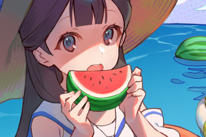 Cygames Calendar】2022年8月：テーマ「スイカ」 | Cygames Magazine