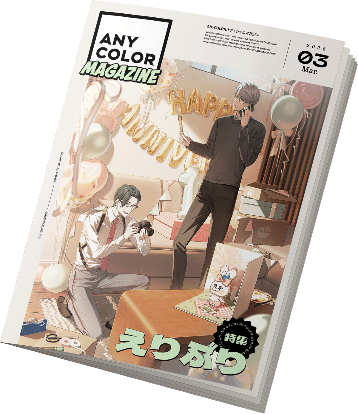 ANYCOLOR MAGAZINE カバーアート特集『えりぶり』