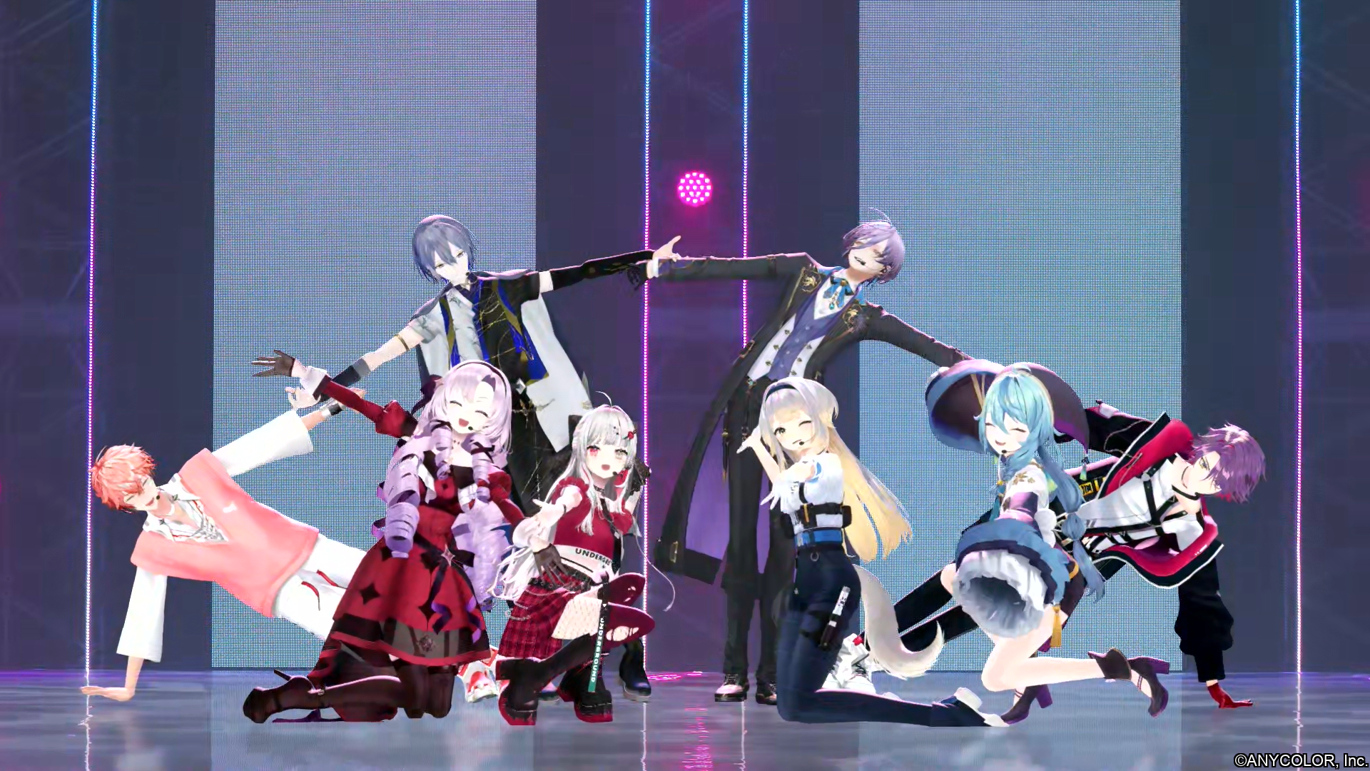 NIJISANJI COUNTDOWN LIVE “CROSSING TONES”レポート 8名が歌声で示し