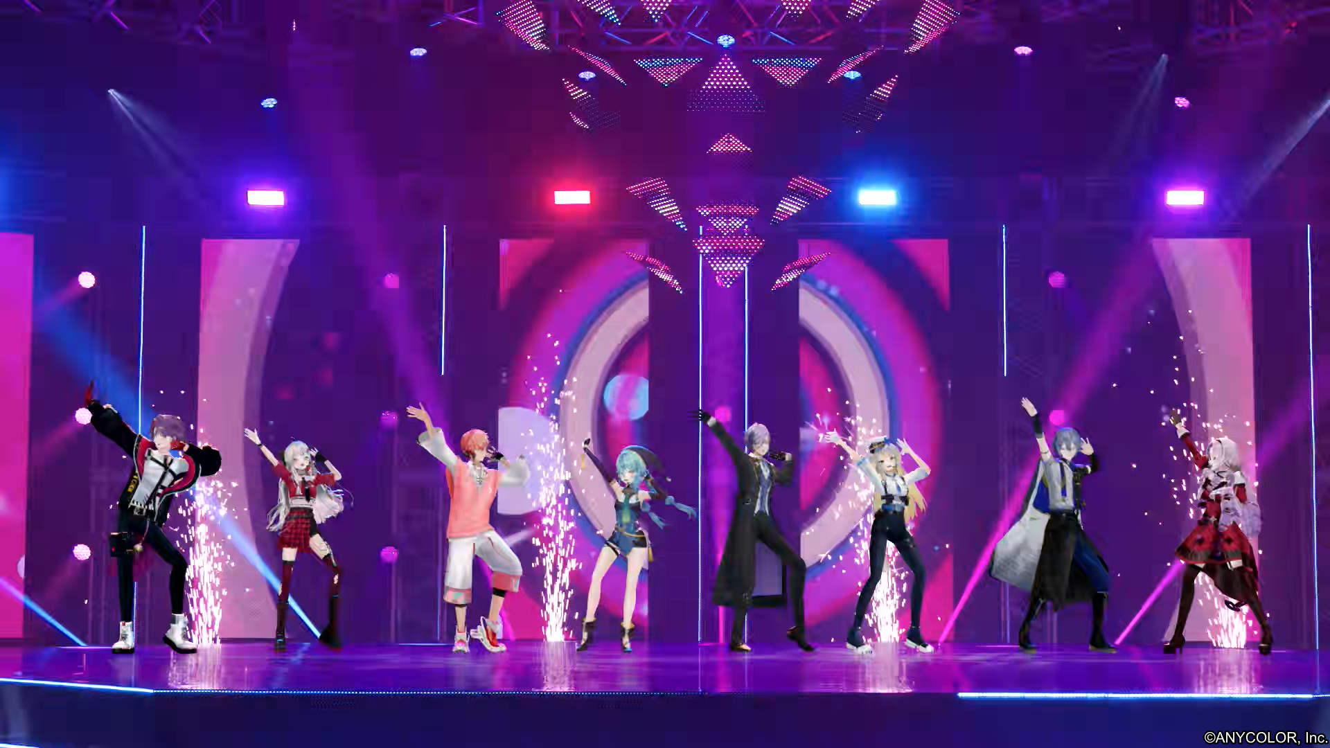カウントダウンライブ NIJISANJI COUNTDOWN LIVE “CROSSING TONES”レポート 8名が歌声で示し