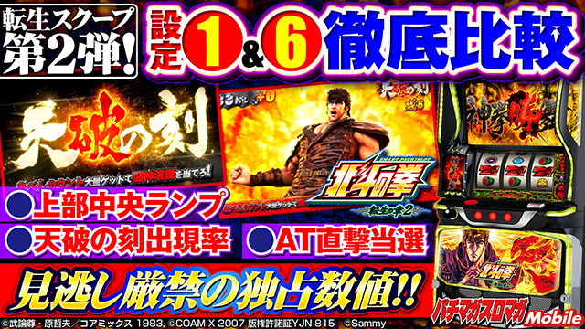 設定1＆6データ分析(設定差・立ち回り考察)【スマスロ 北斗の拳 転生の