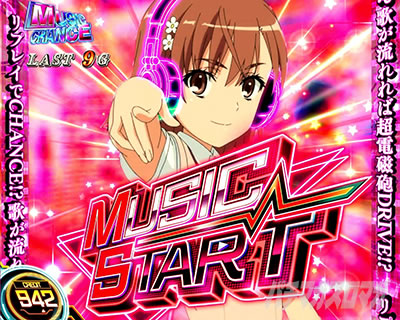MUSIC CHANCE中の演出｜レールガン2（スマスロ とある科学の超電磁砲2