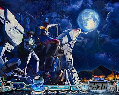 夜背景 eフィーバー機動戦士ガンダムSEED クライマックス 保留変化&先読み予告