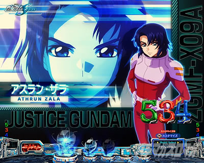 キャラカットイン先読み アスラン eフィーバー機動戦士ガンダムSEED クライマックス 保留変化&先読み予告