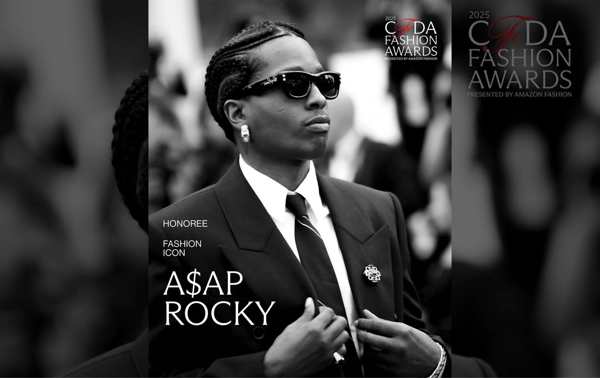 A$AP Rockyがファッション・アワードでファッション・アイコン賞を受賞