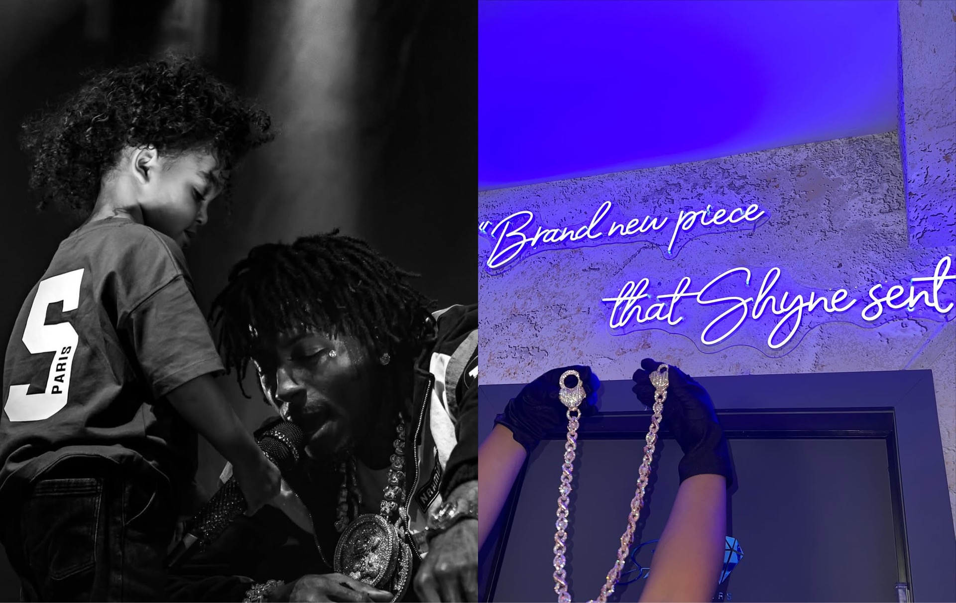 NBA YoungBoy、26歳の誕生日に妻Jazlynから子どもたちの名前と肖像入りカスタムチェーンを贈られる