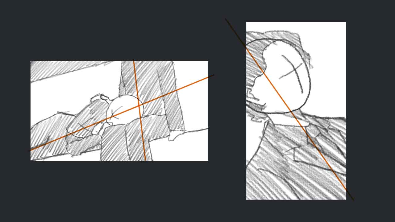 斜め構図