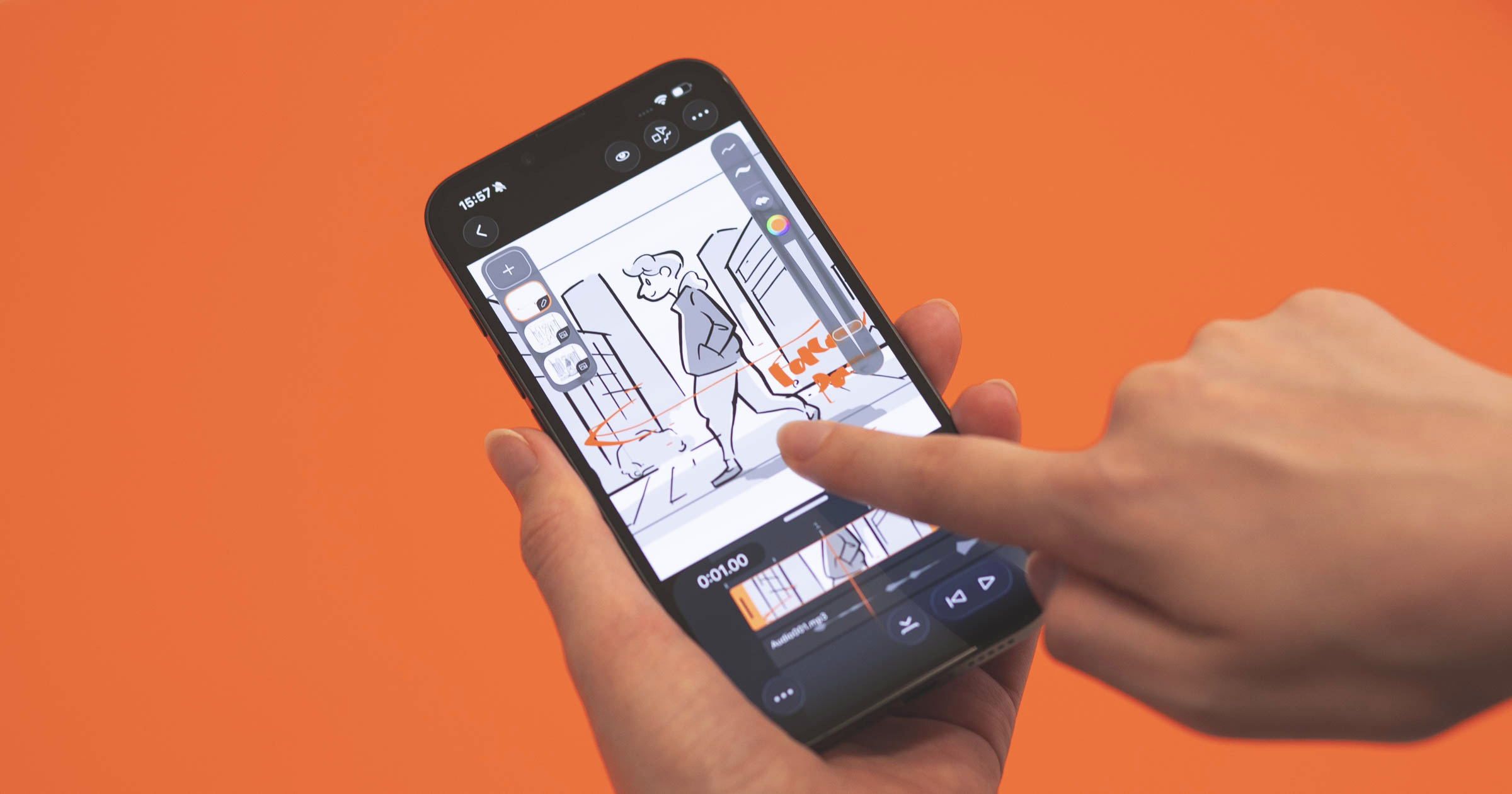 DROMI iPhone版のアプリ画面