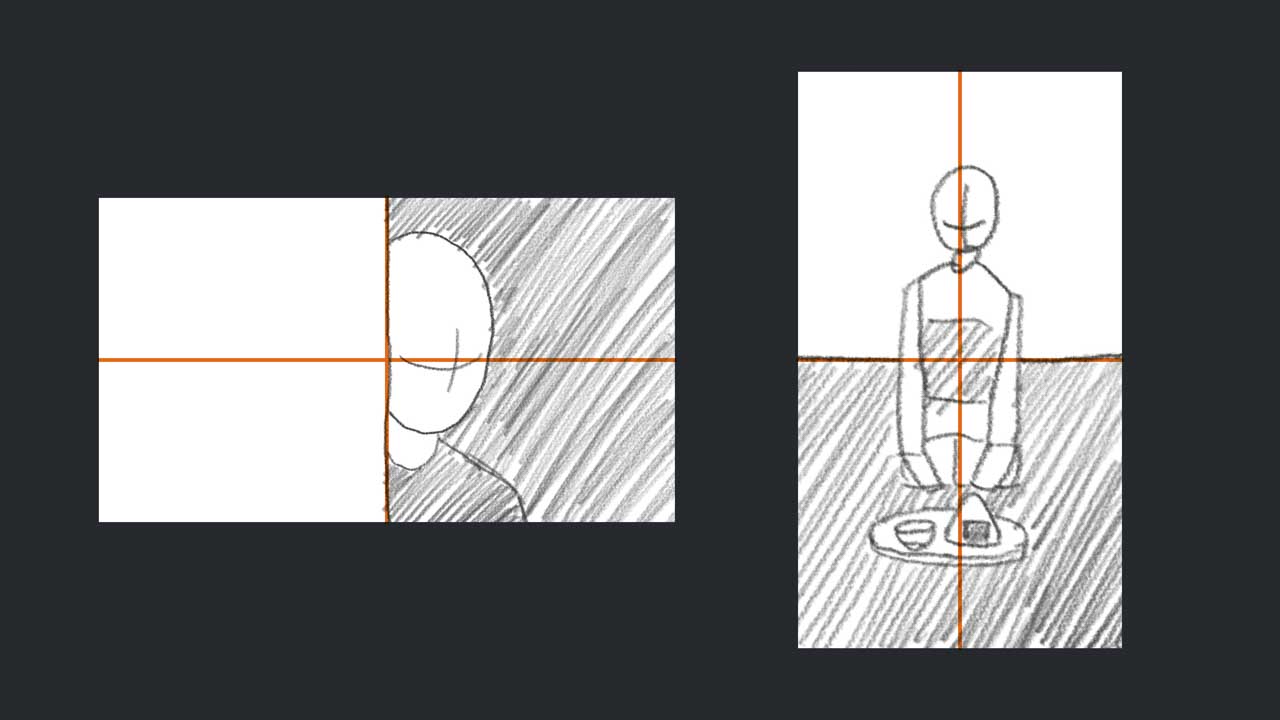 二分割構図