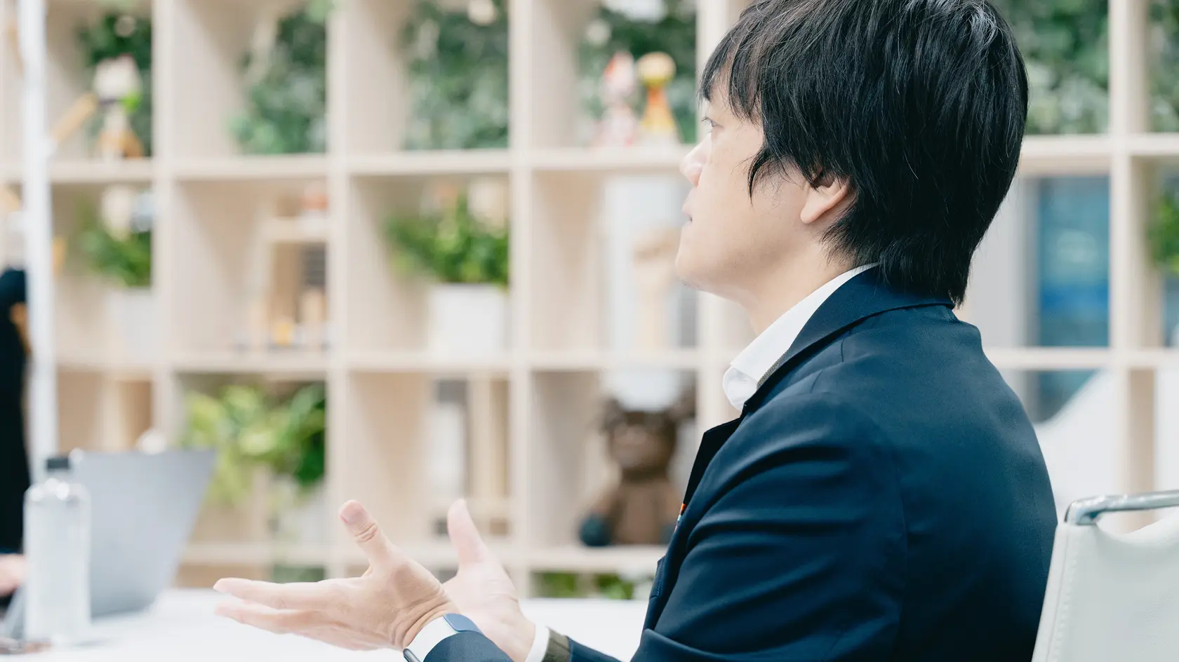 インタビュー中の撮影画像1