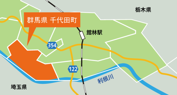 群馬県 邑楽郡 千代田町の周辺地図